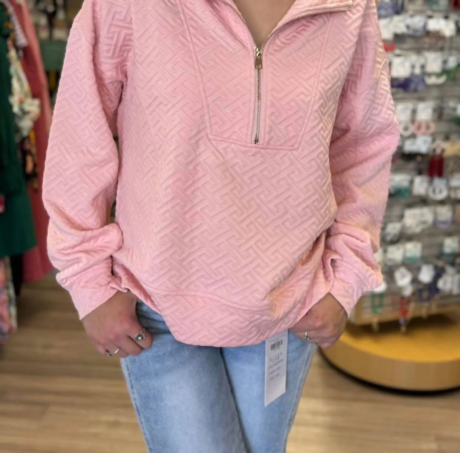 Aapparella - Textured Collared Pullover