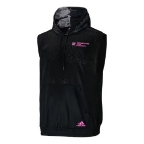 adidas Dm Ss Shooter Basketball Sports Sleeveless Sweatshirt Black, black