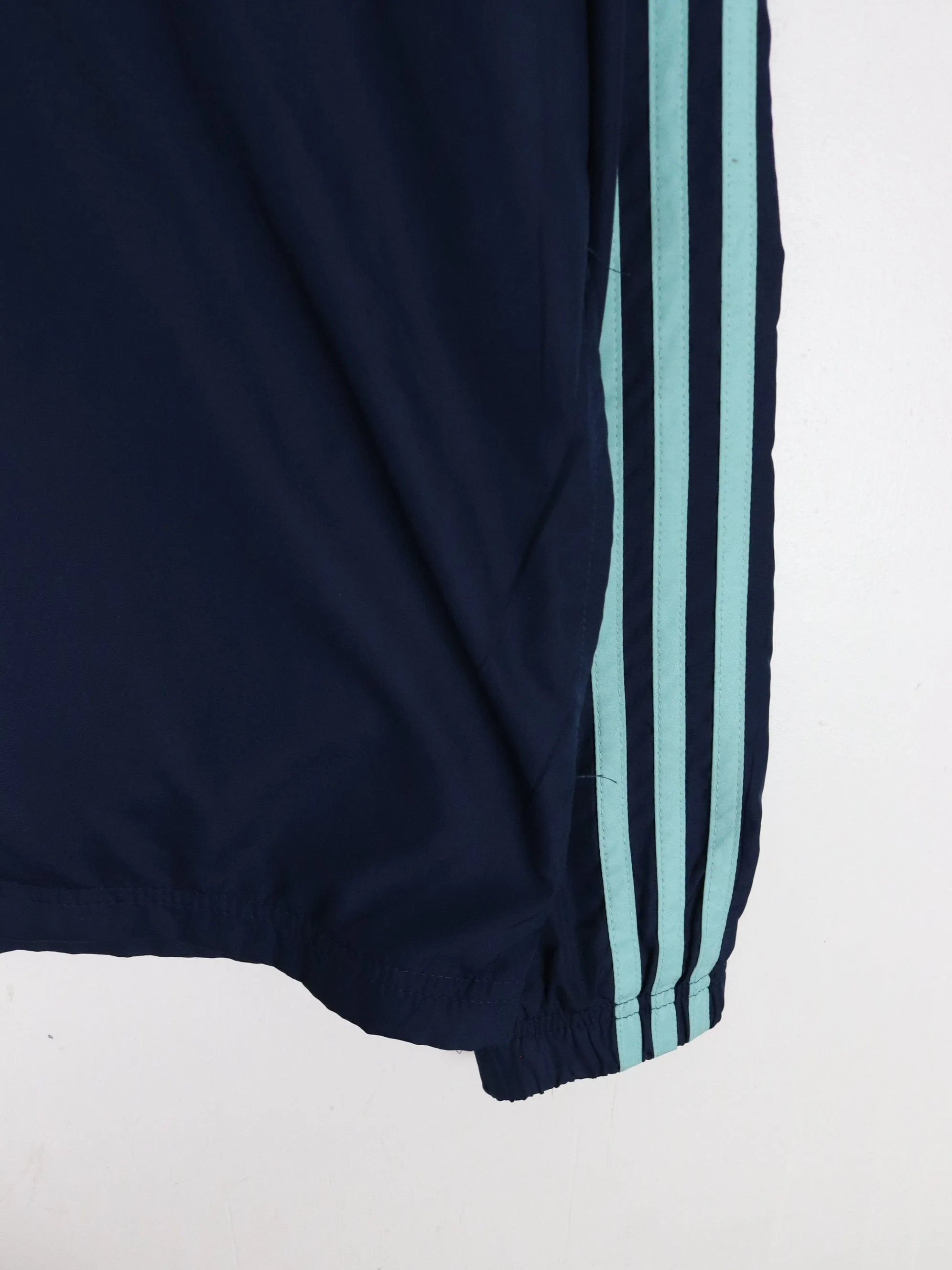Adidas Windbreaker Womens Small Blue Hooded