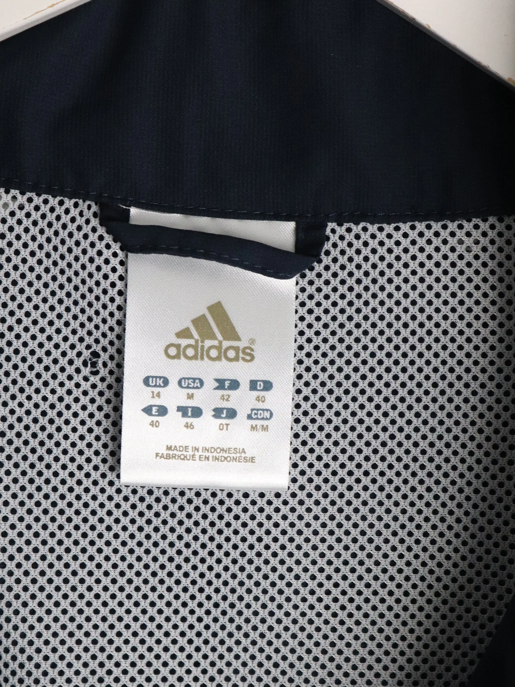 Adidas Windbreaker Youth Medium Blue