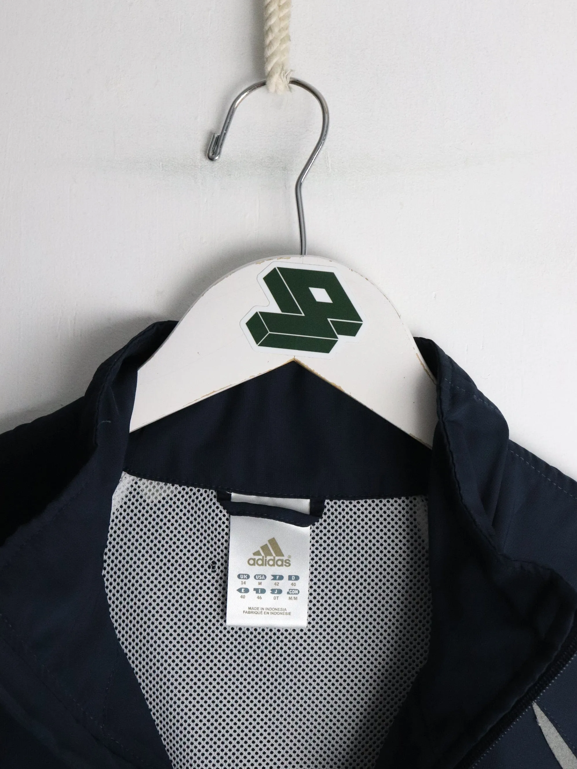 Adidas Windbreaker Youth Medium Blue