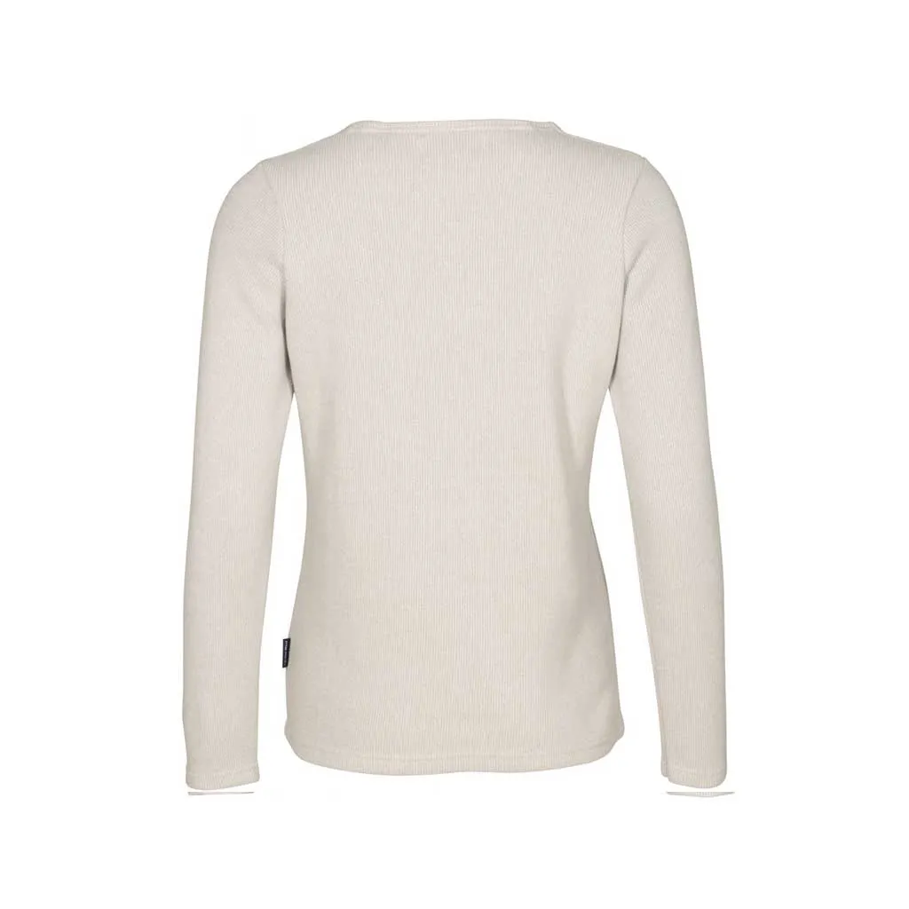 Agatha Langærmet V-Hals Pullover - Grå Melange