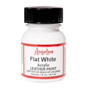 Angelus Acrylic Leather Paint - 1 oz. Bottle - Flat White