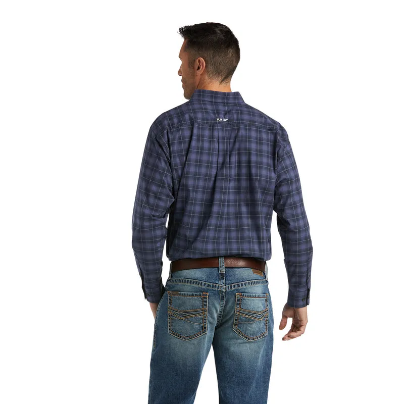 'Ariat' Men's Pro Series Shep Stretch Classic Button Down - Naval Base