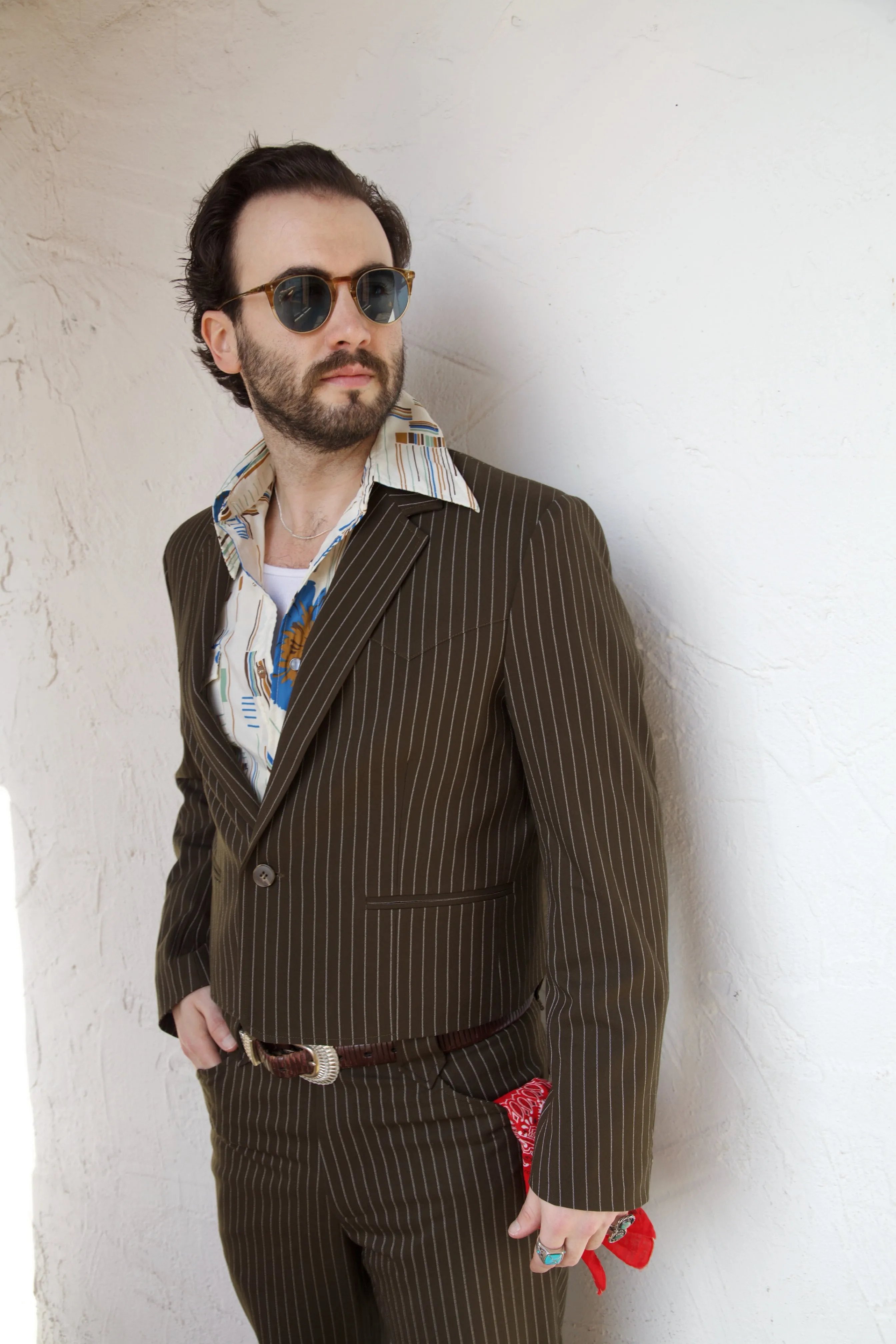 Brown Pinstripe Bakersfield Jacket
