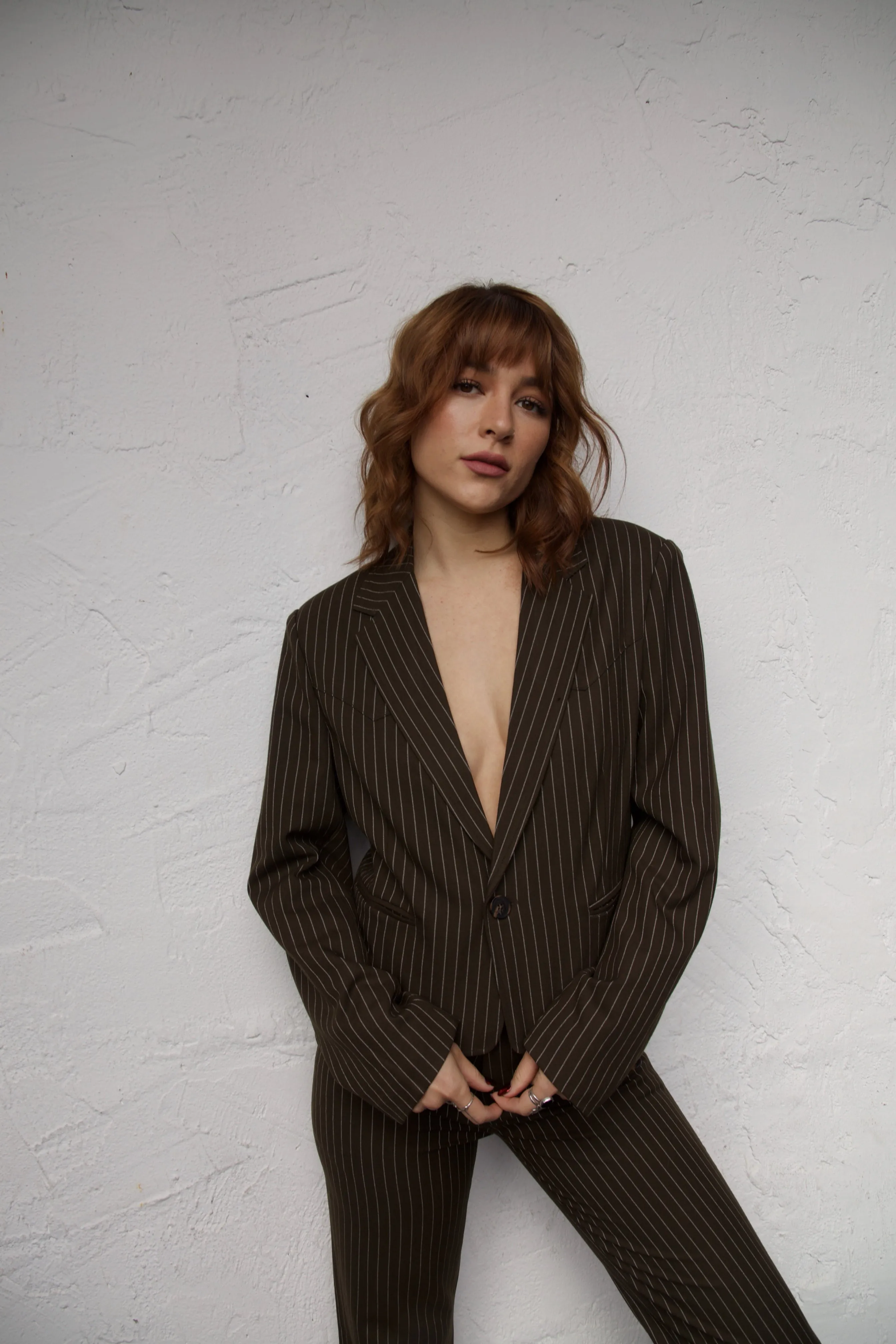 Brown Pinstripe Bakersfield Jacket