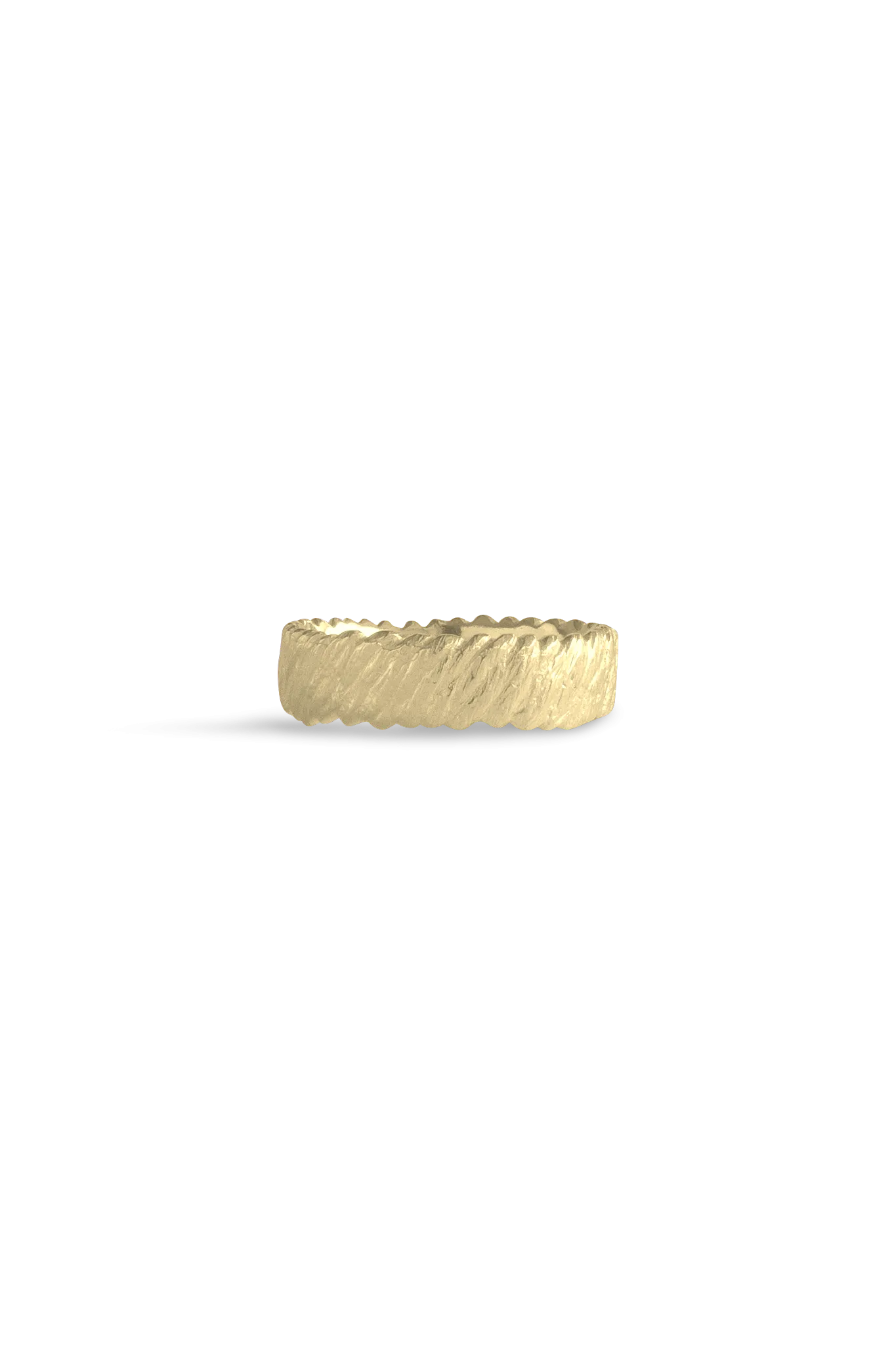 Bermuda Textures ~ Boat Rope Gold Ring