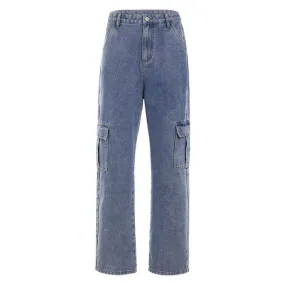 Big Pockets Straight Baggy Jeans