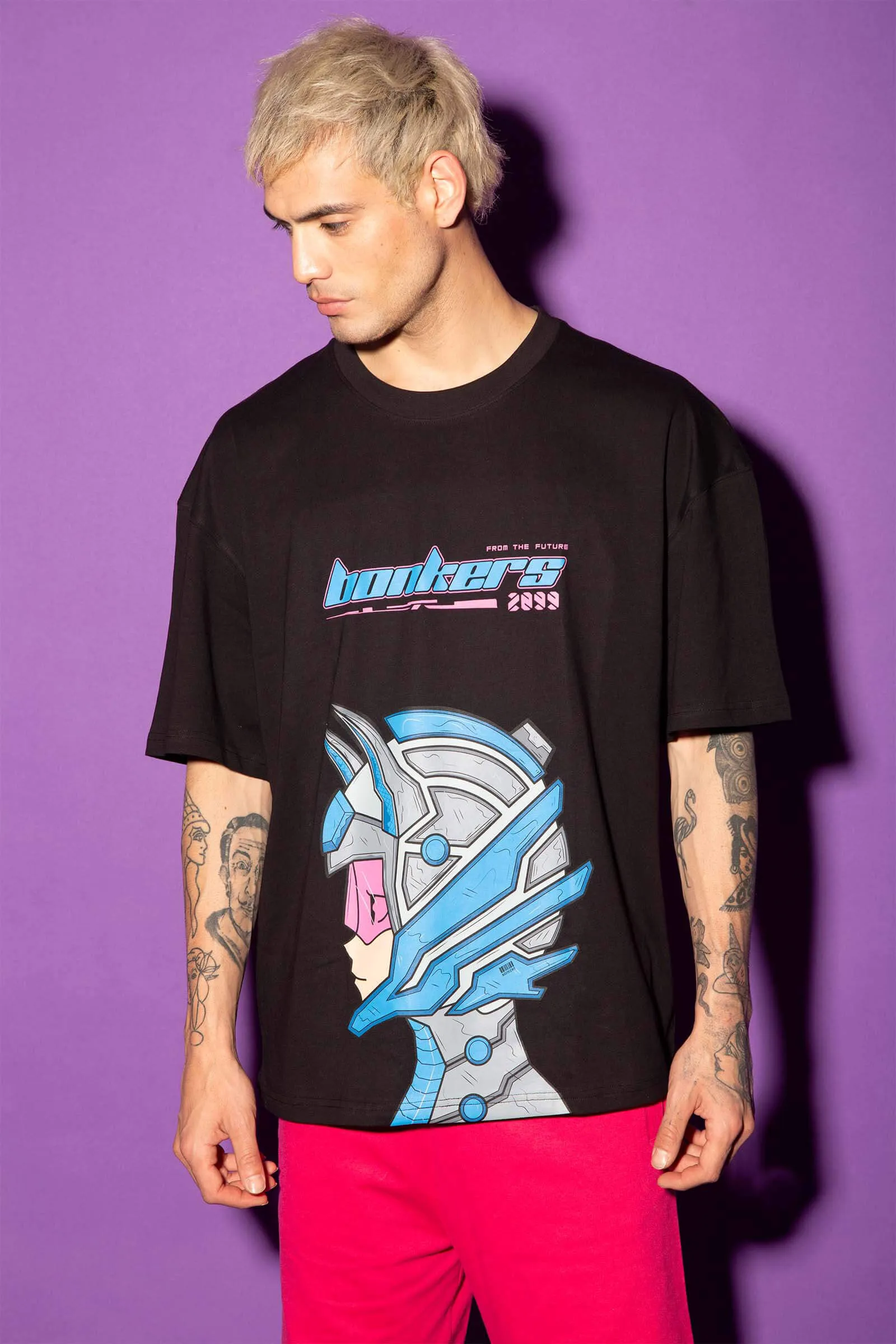 Bonkers Futuristic Oversized T-Shirt