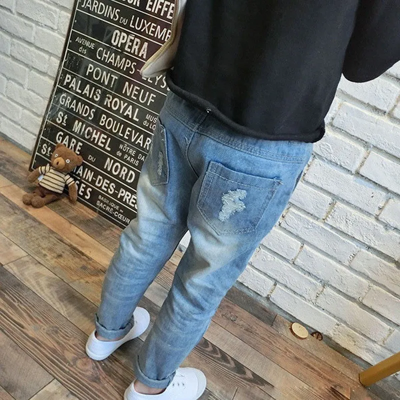 Boy's & Girls Ripped Jeans