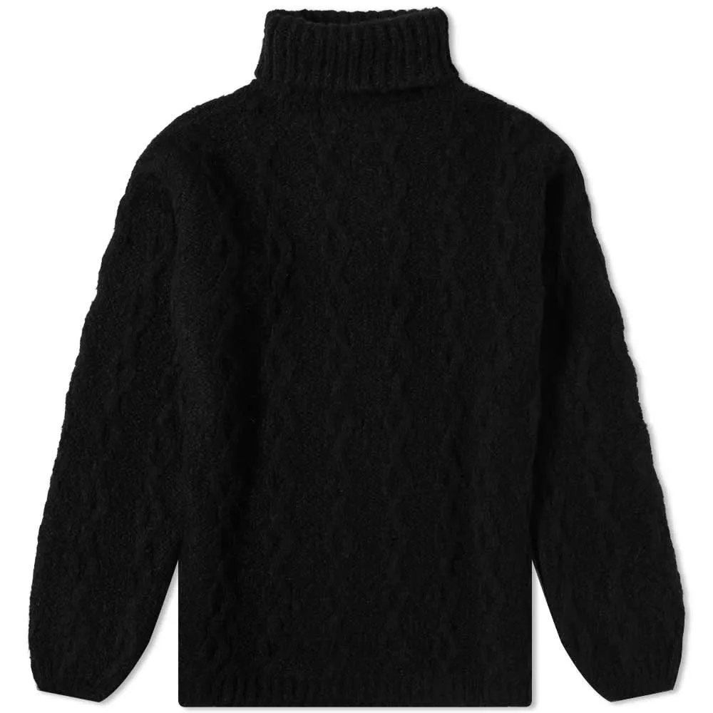 CABLE KNIT TURTLENECK