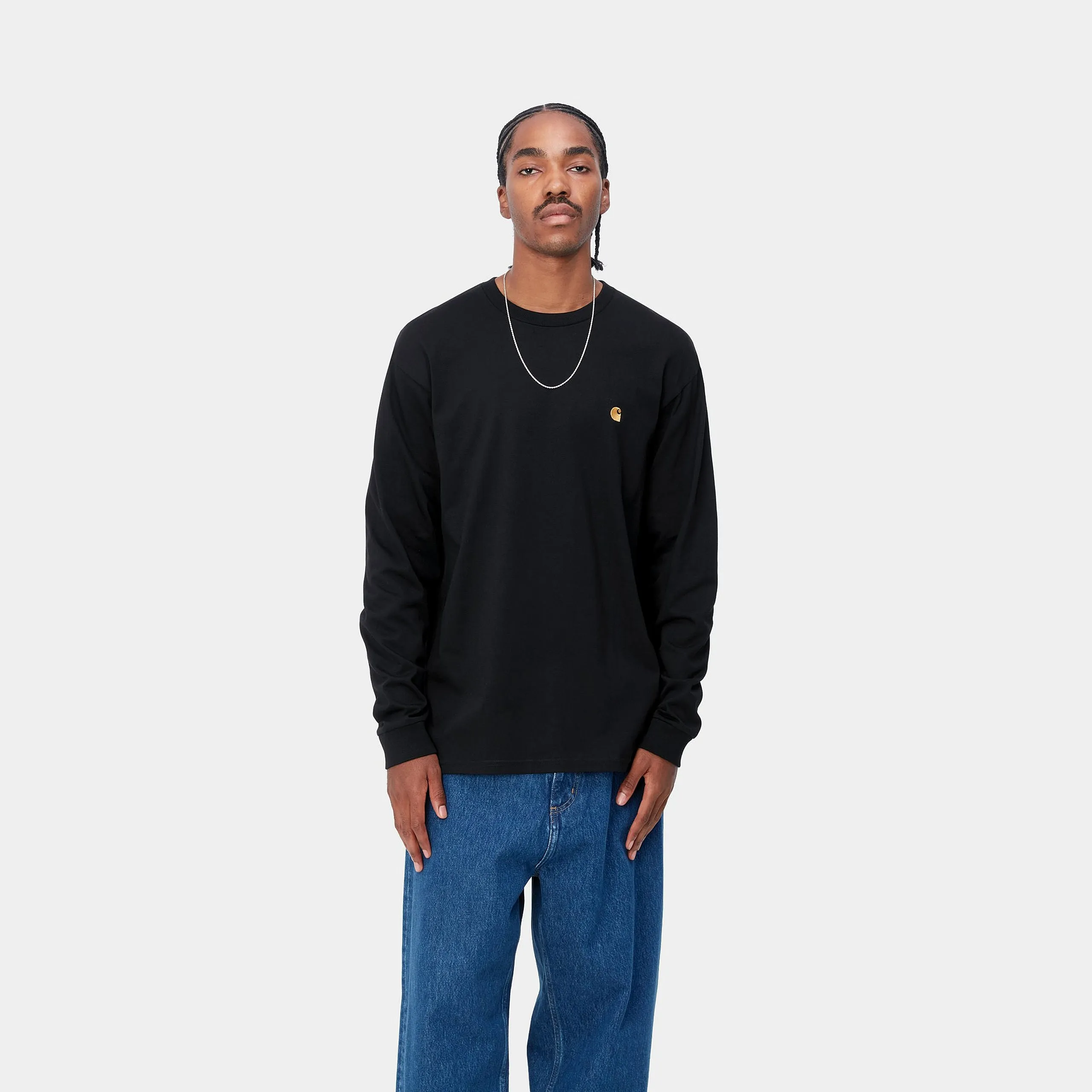 Carhartt L/S Chase T-shirt Black / Gold