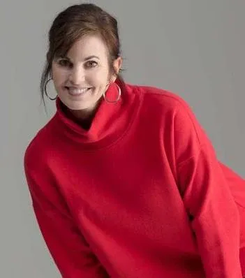 Cotton Down Long Boxy Turtleneck by F & H Clothing Company Co