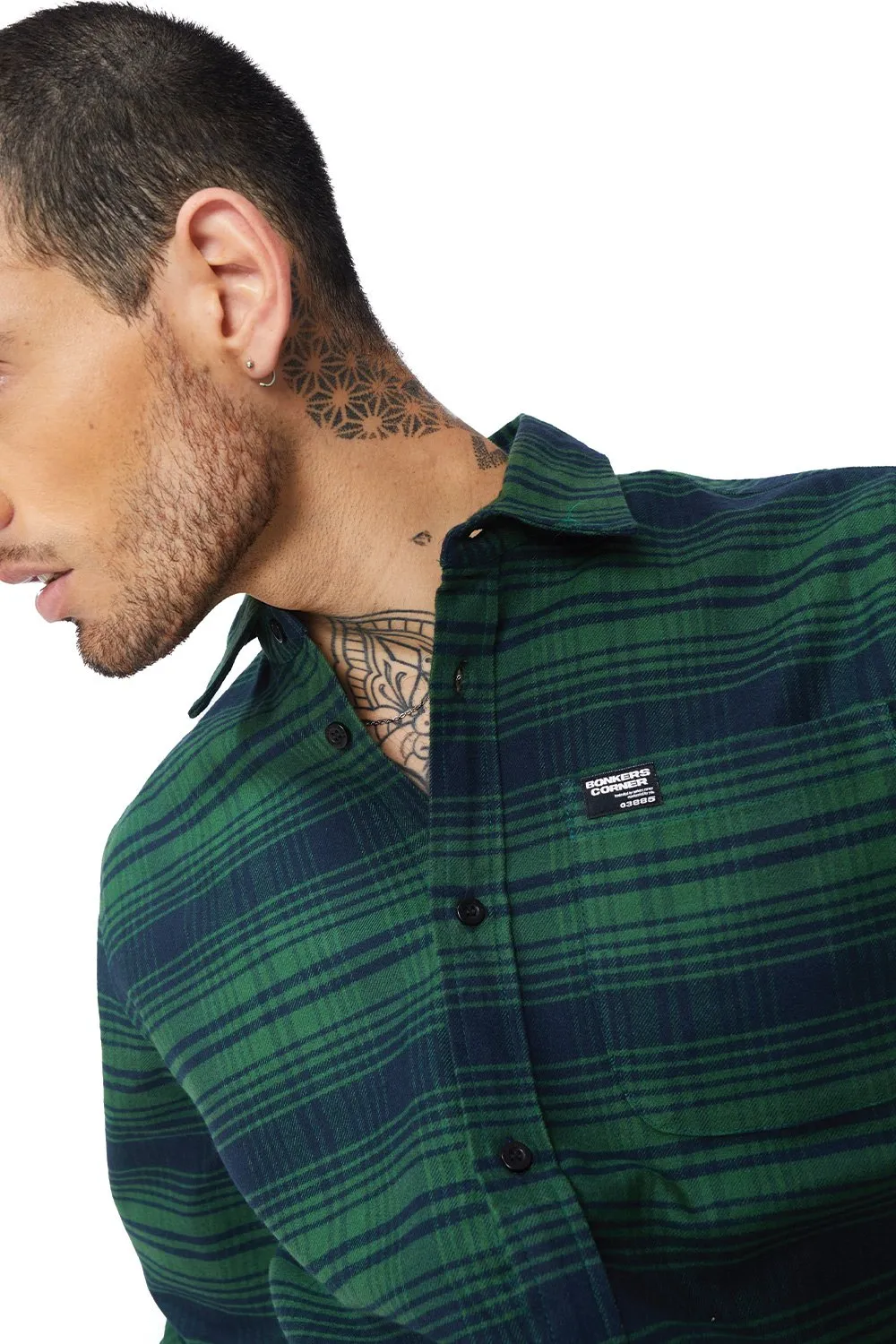 Dark Green Regular Fit Shirt
