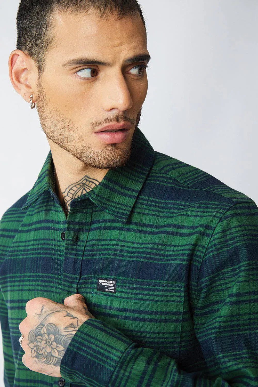 Dark Green Regular Fit Shirt