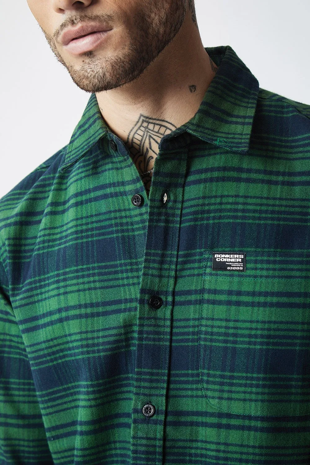 Dark Green Regular Fit Shirt