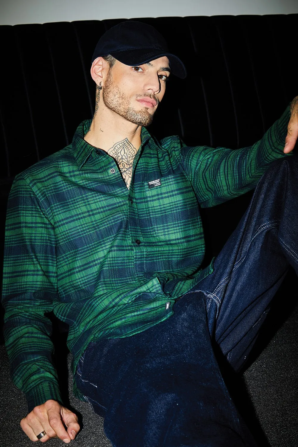 Dark Green Regular Fit Shirt