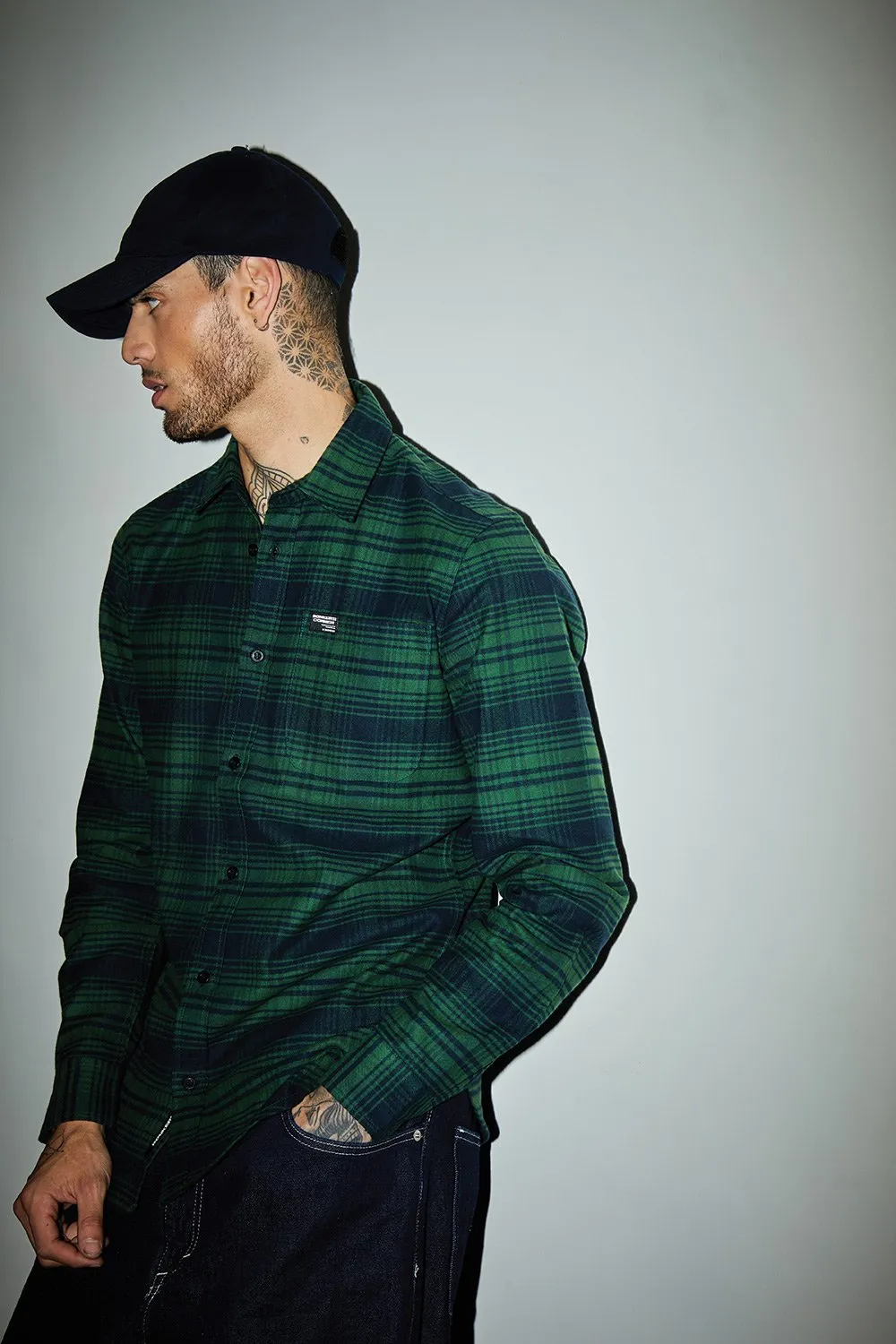 Dark Green Regular Fit Shirt