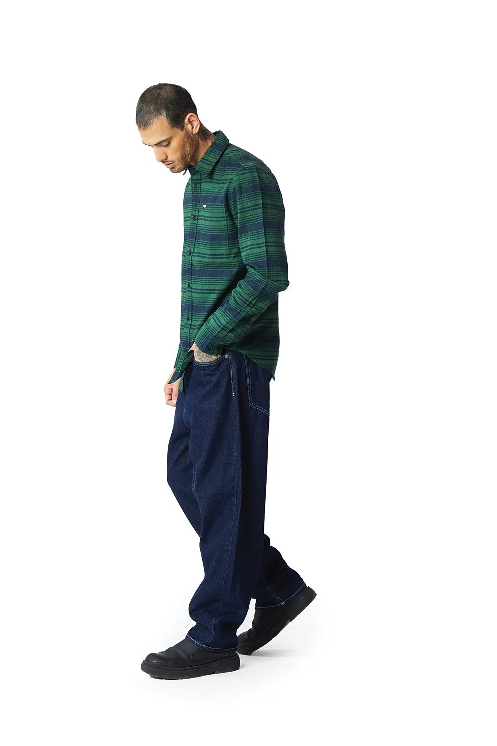 Dark Green Regular Fit Shirt