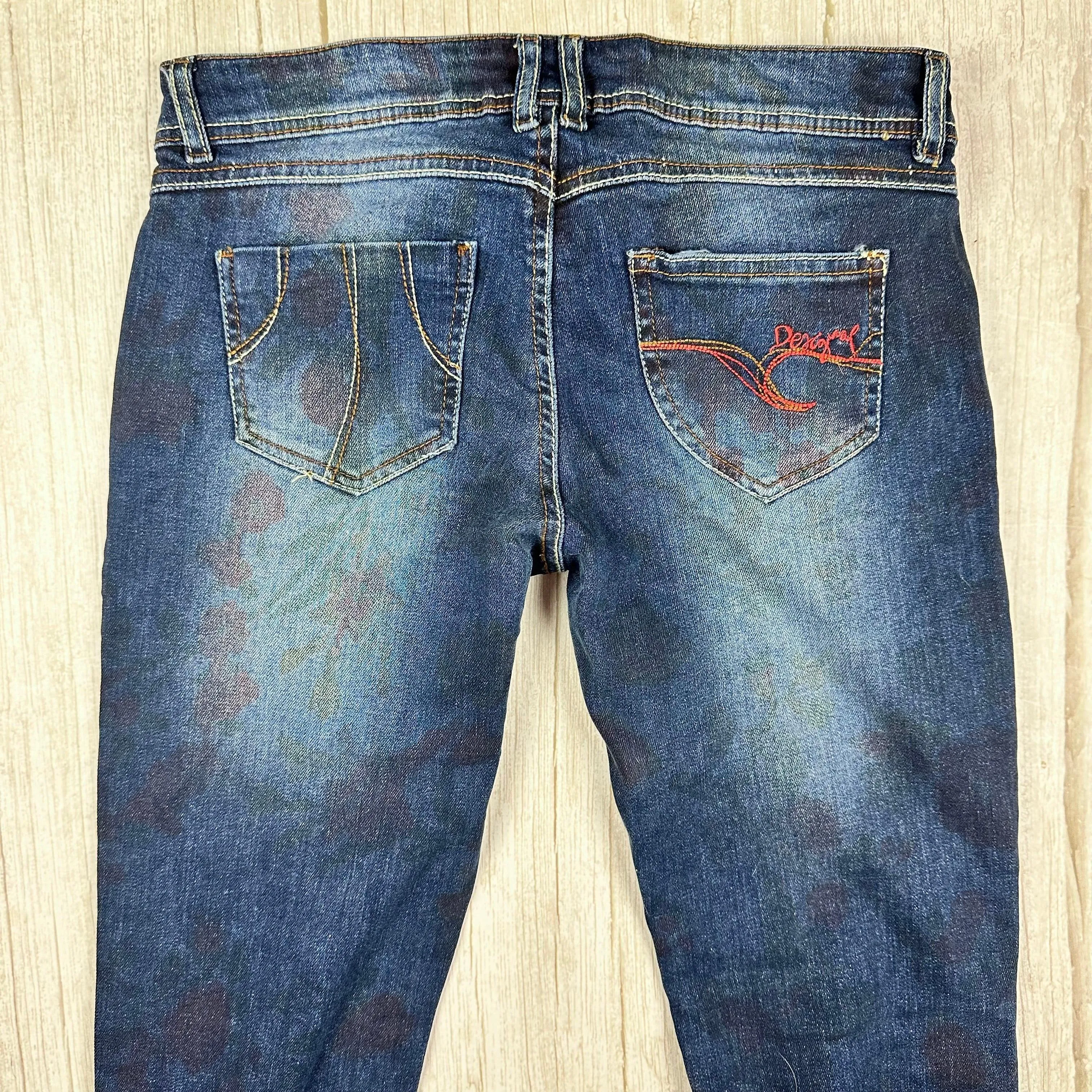 Desigual Ladies 'The Wow' Low Straight Jeans -Size 26