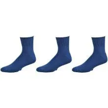 Diabetic Arthritic Cotton Ankle Cushioned 3 Pair Pack Men Socks