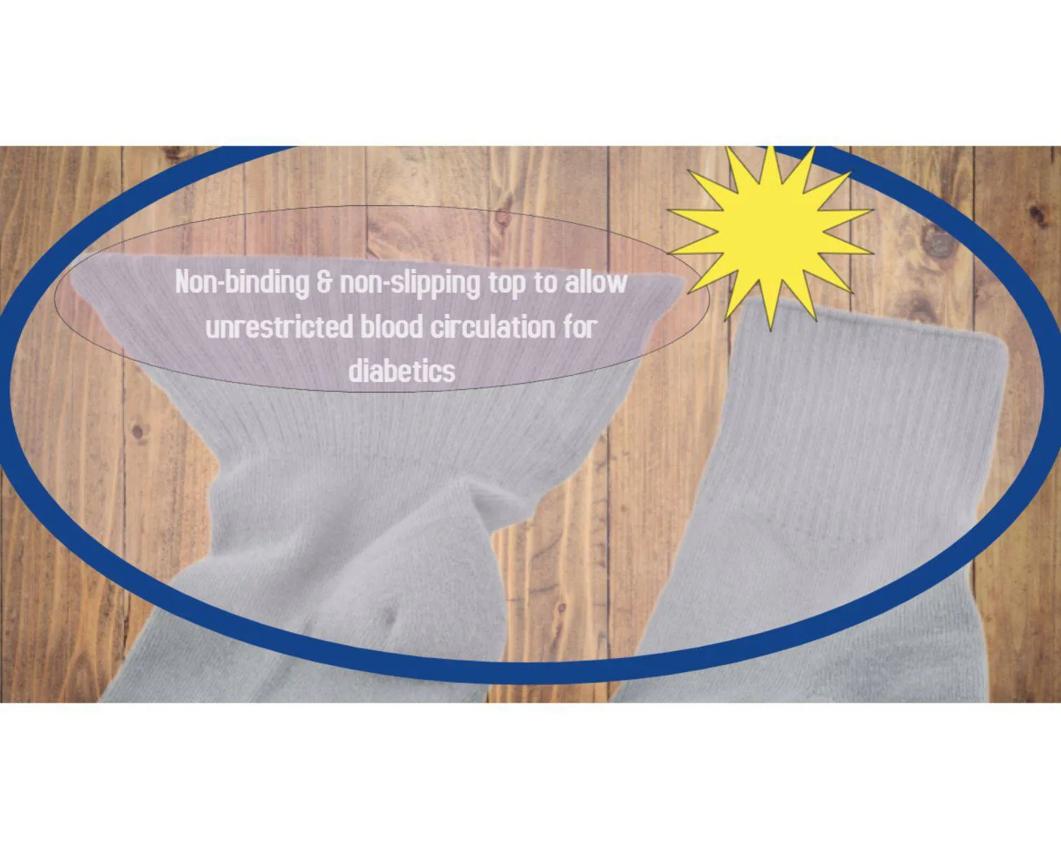 Diabetic Arthritic Cotton Ankle Cushioned 3 Pair Pack Men Socks