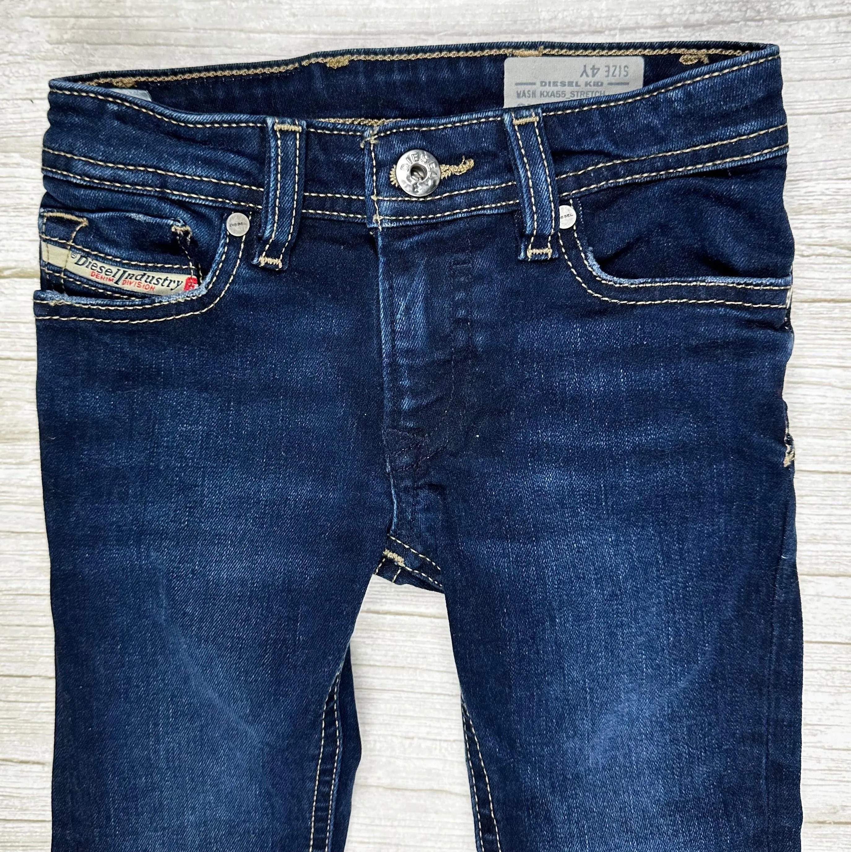 Diesel Italian 'Sleenker-J-N' Childrens Denim Jeans - Size 4Y
