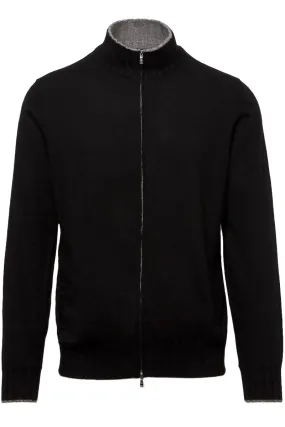 Cashmere Duvet Zip Bomber Jacket