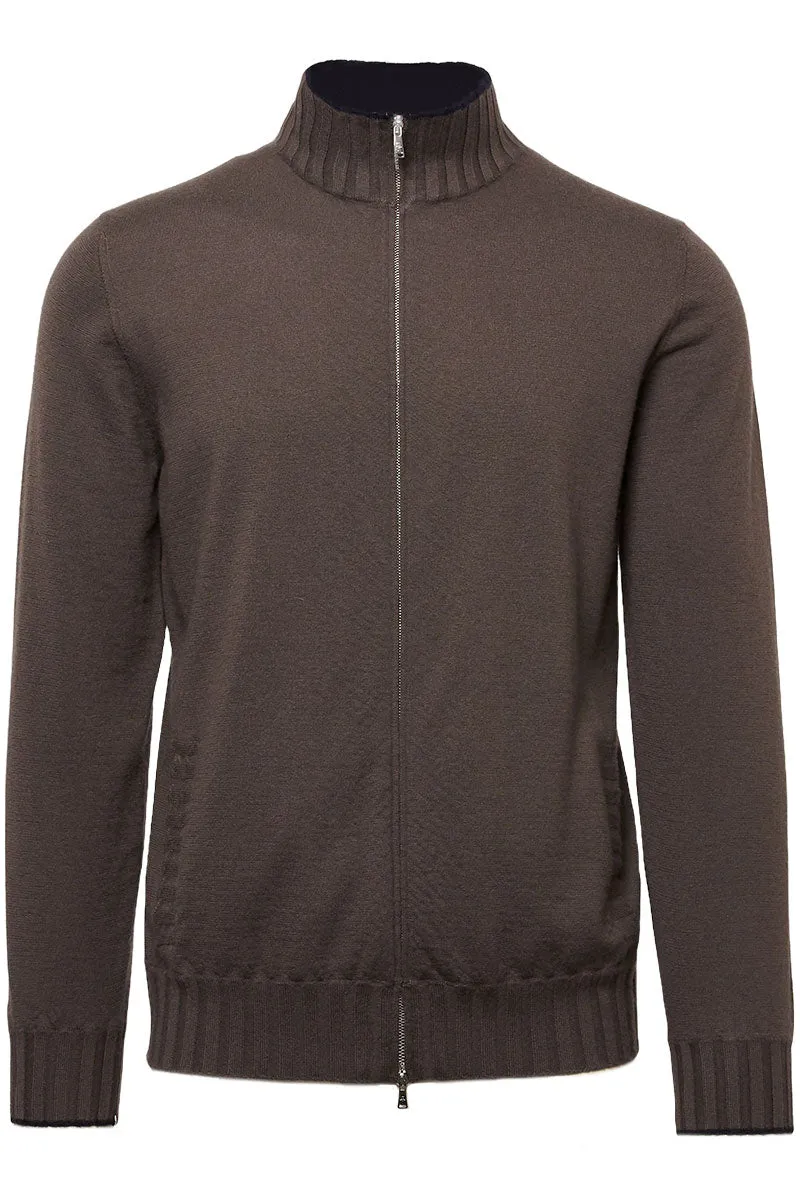 Cashmere Duvet Zip Bomber Jacket