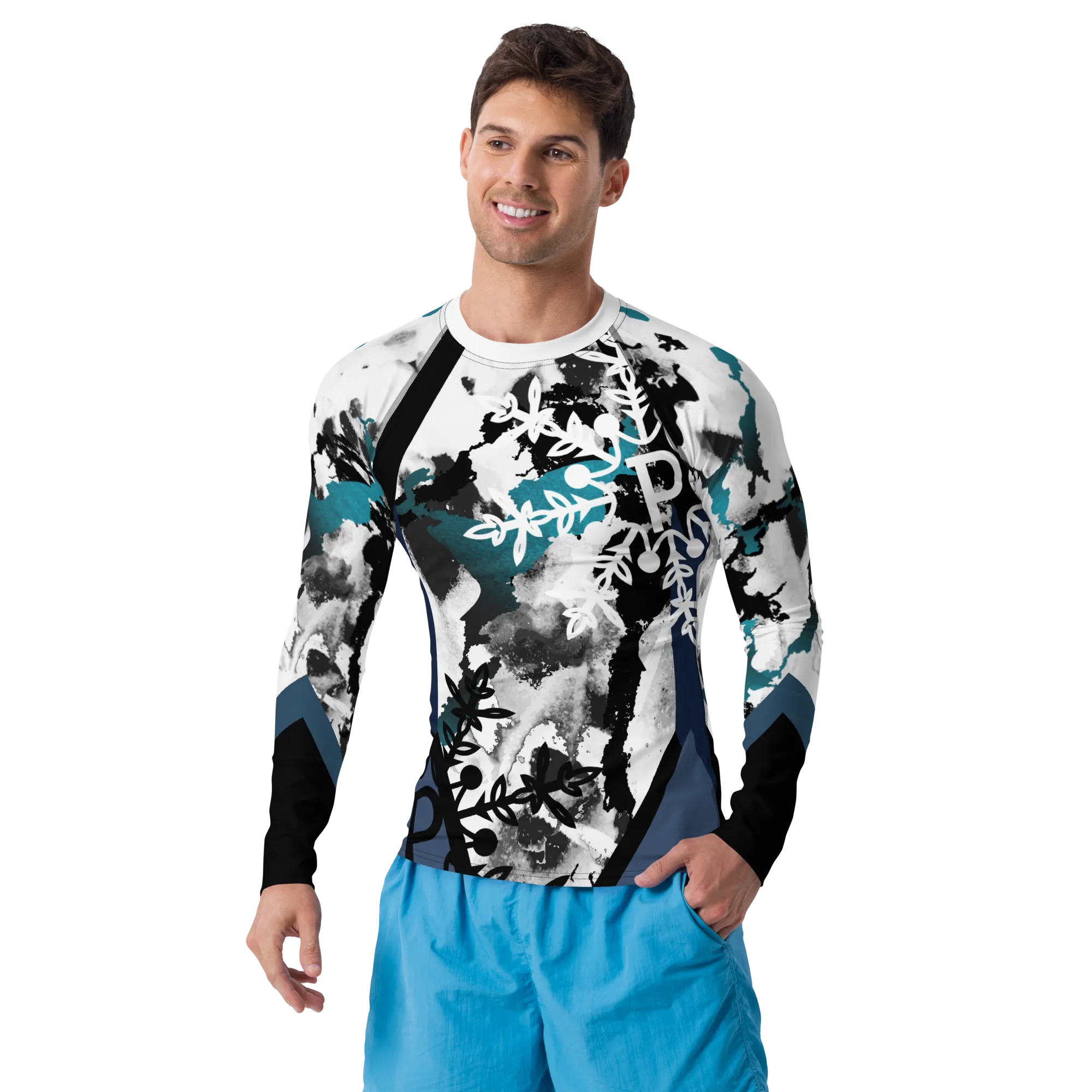 Electric Tundra Men's Rash Guard
