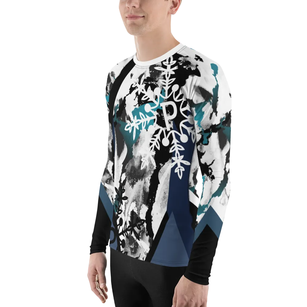 Electric Tundra Men's Rash Guard