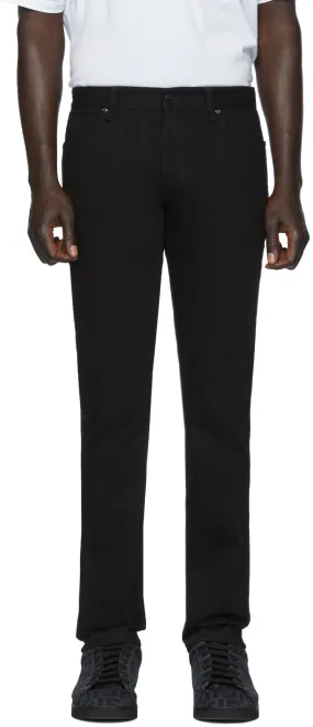Fendi Black FF Velvet Tape Jeans