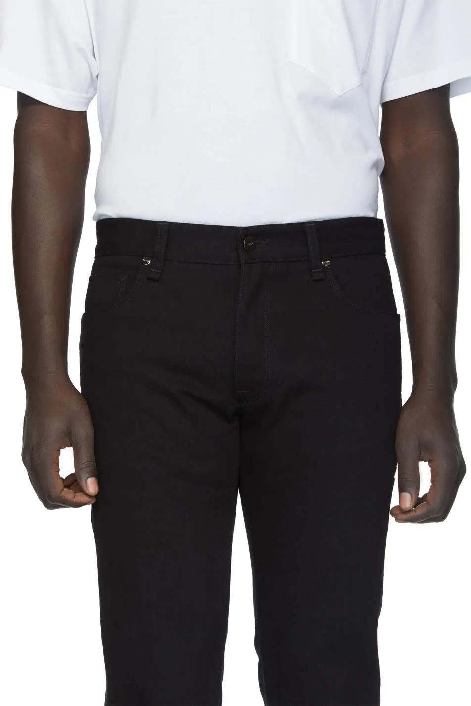 Fendi Black FF Velvet Tape Jeans