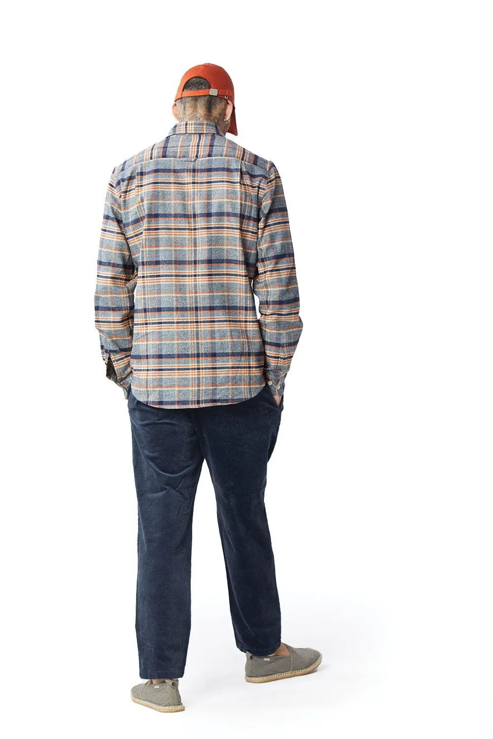 Grey Orange Multi Colour Regular Fit Shirt
