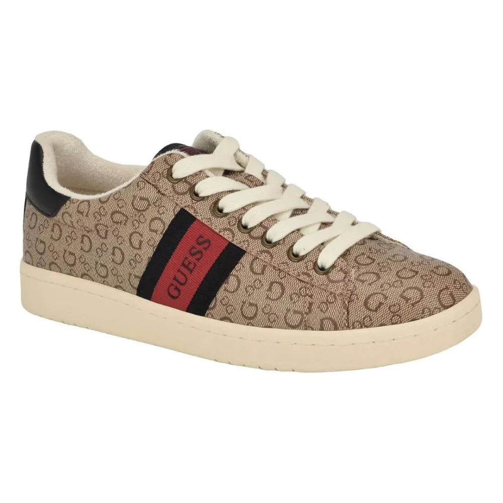 Lomynz Mens BEG Monogram Sneakers - Fashionable and Stylish