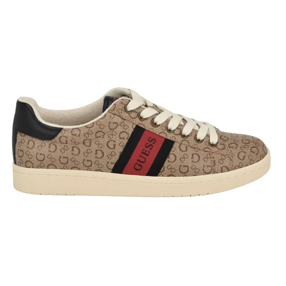Lomynz Mens BEG Monogram Sneakers - Fashionable and Stylish