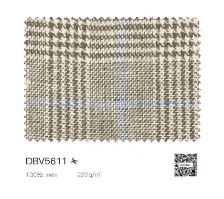 Italian Beige & Blue Check Single Breasted / Women's Two Piece Suit