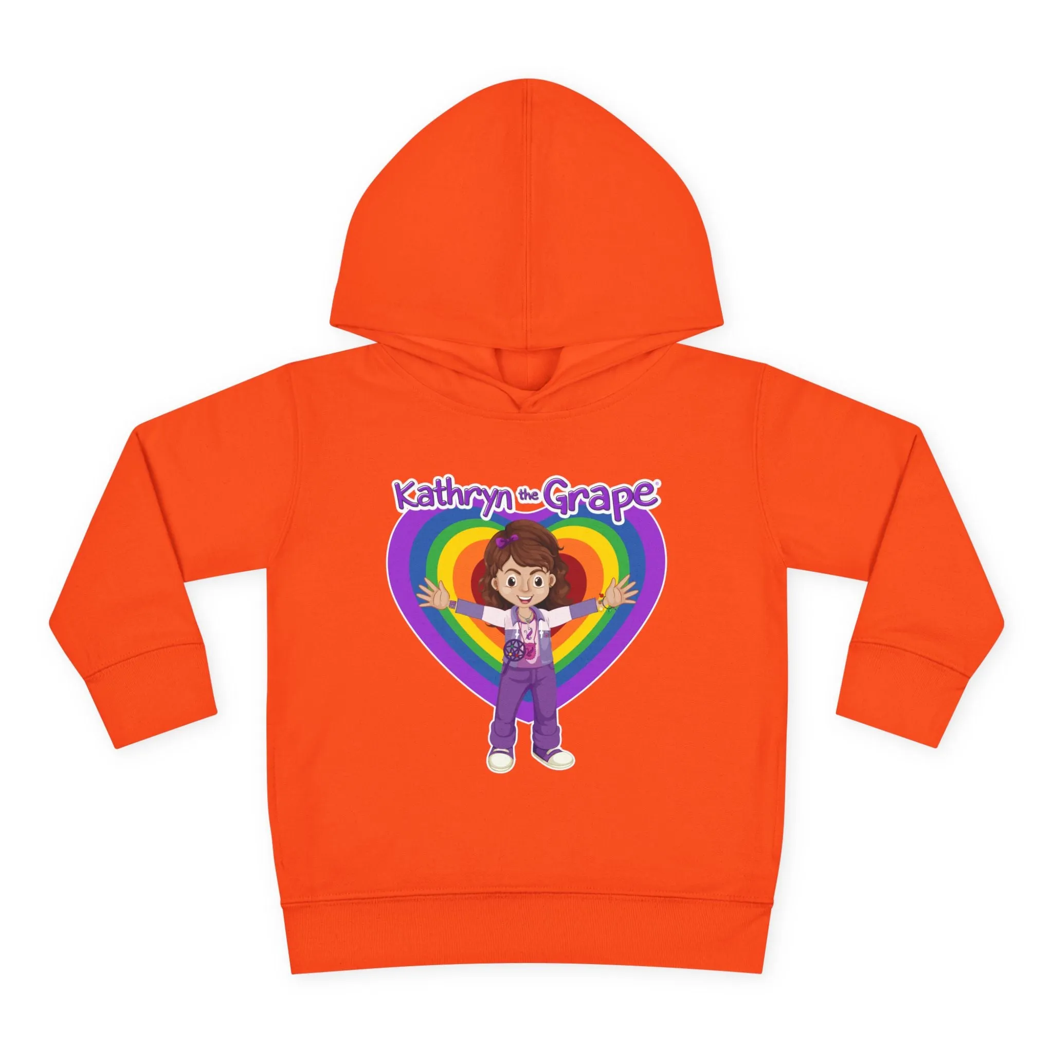 Kathryn the Grape Ripple Love Toddler Pullover Fleece Hoodie