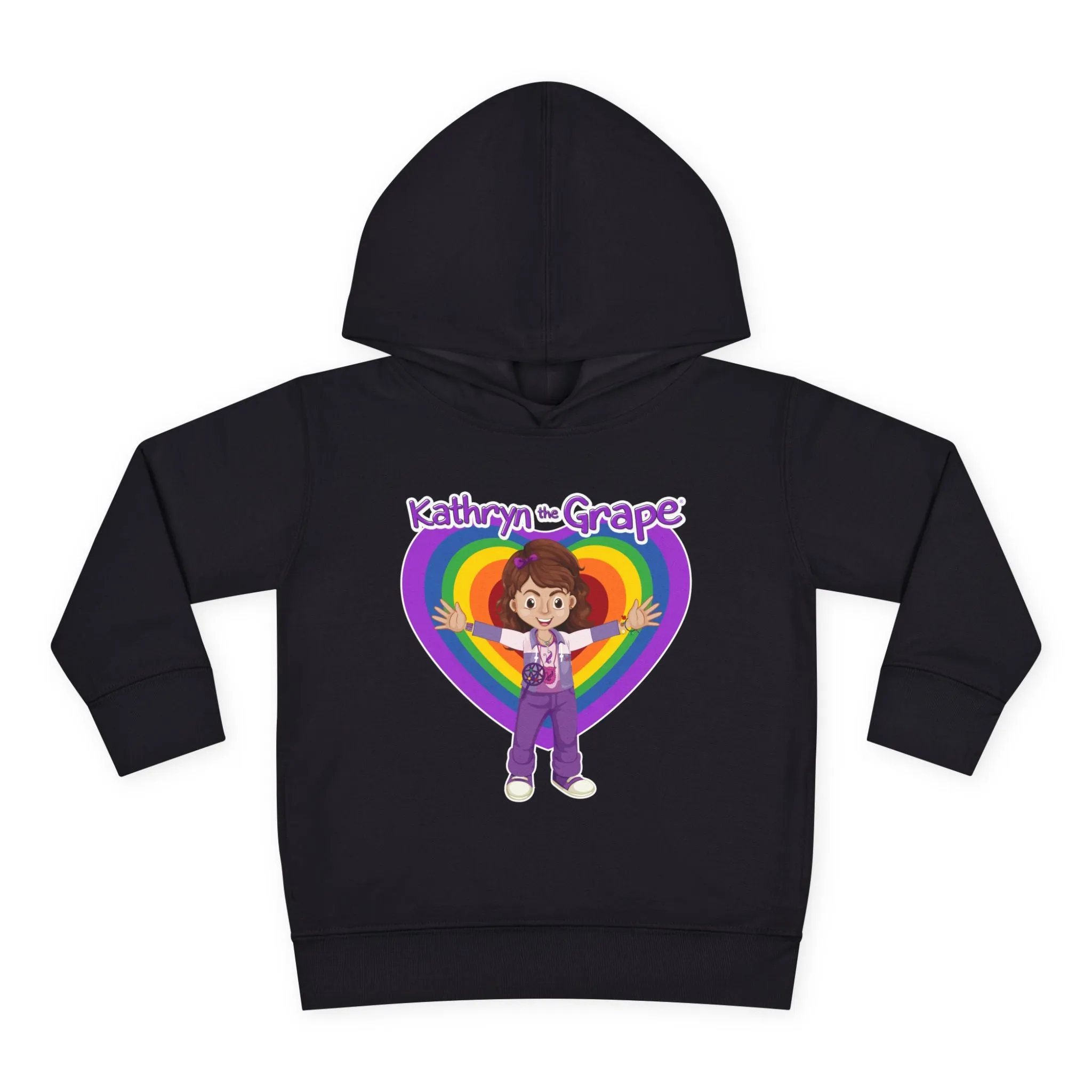 Kathryn the Grape Ripple Love Toddler Pullover Fleece Hoodie