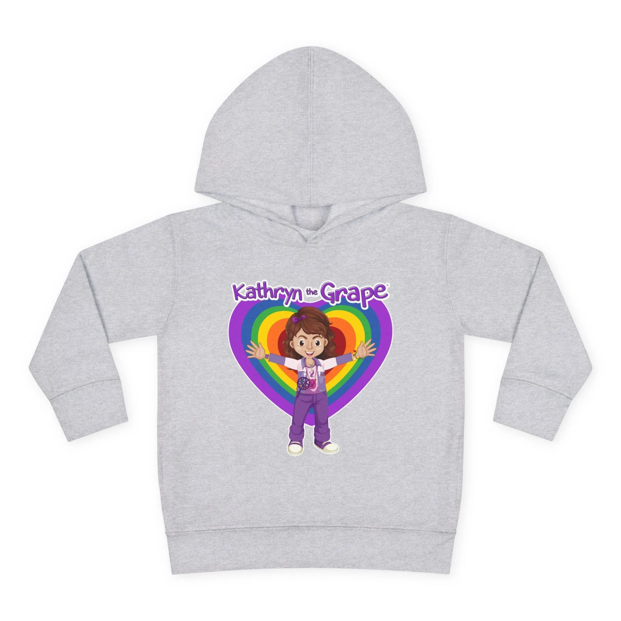 Kathryn the Grape Ripple Love Toddler Pullover Fleece Hoodie
