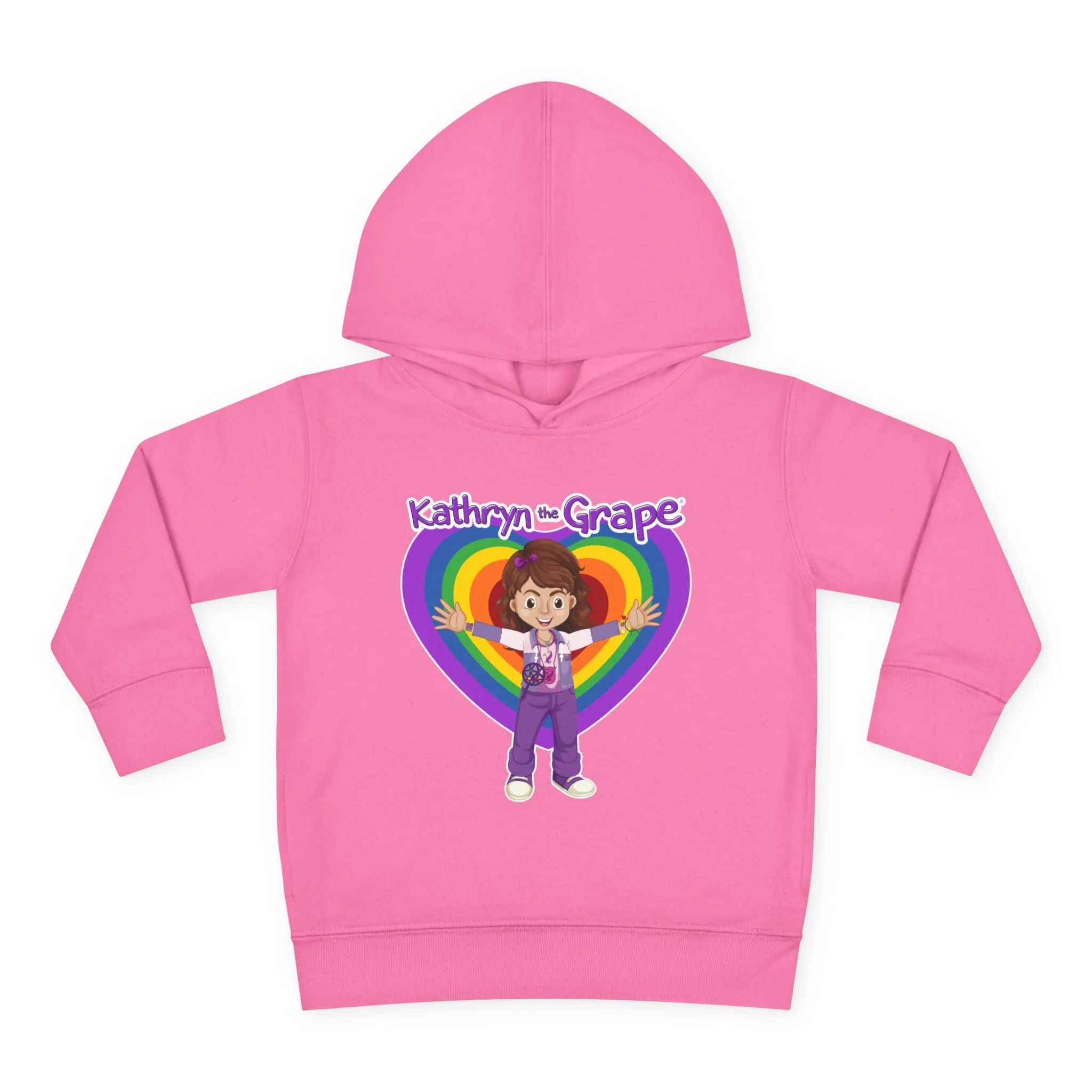 Kathryn the Grape Ripple Love Toddler Pullover Fleece Hoodie