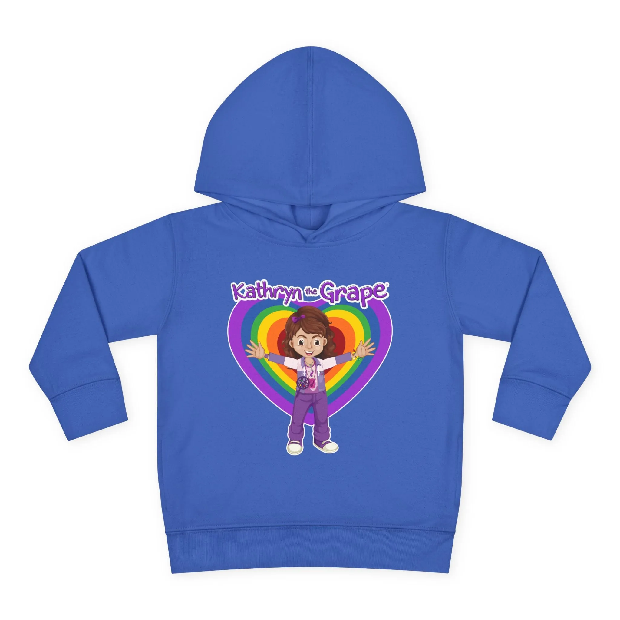 Kathryn the Grape Ripple Love Toddler Pullover Fleece Hoodie