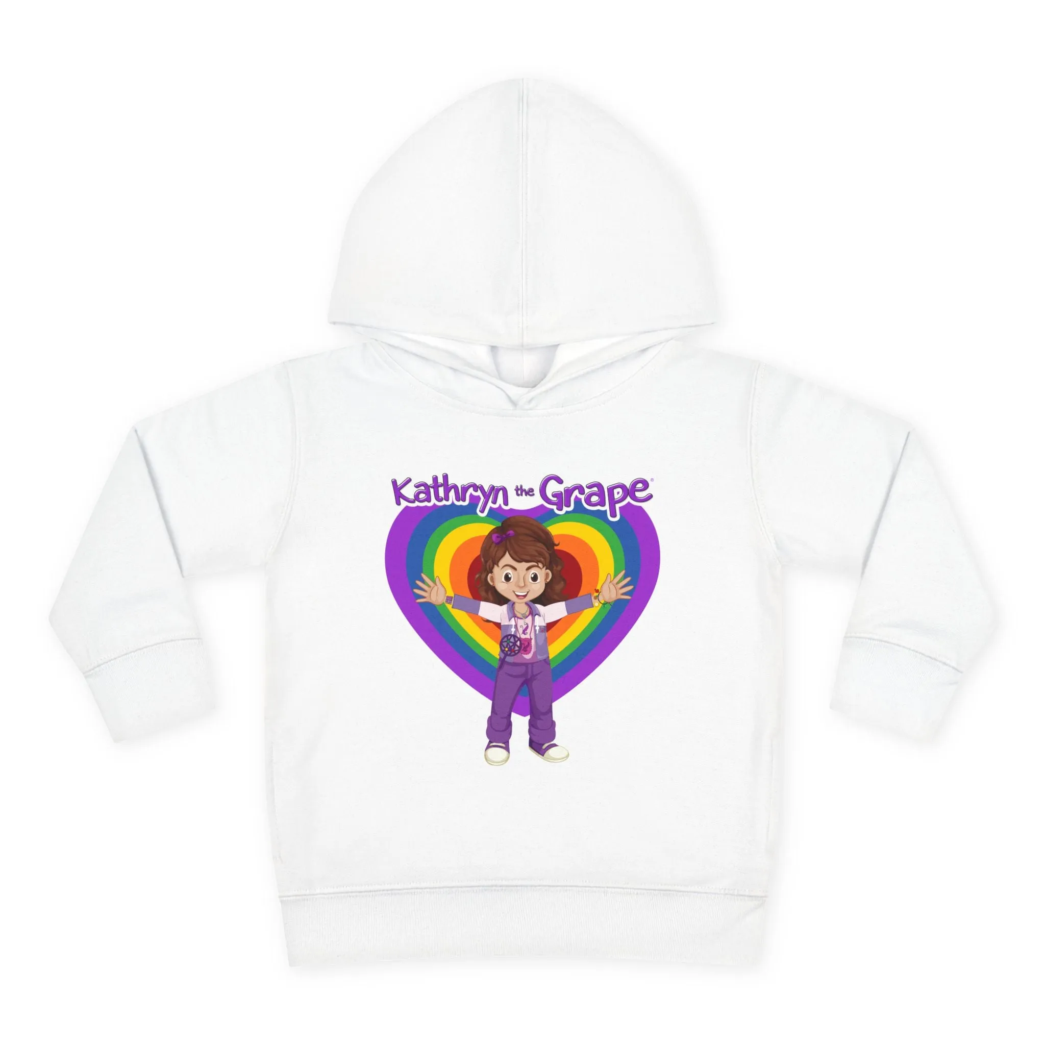 Kathryn the Grape Ripple Love Toddler Pullover Fleece Hoodie
