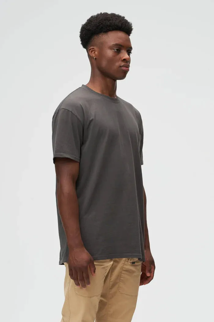 KUWALLA ORGANIC VINTAGE TEE CHARCOAL