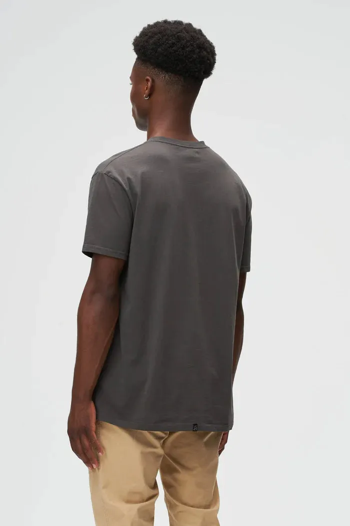 KUWALLA ORGANIC VINTAGE TEE CHARCOAL