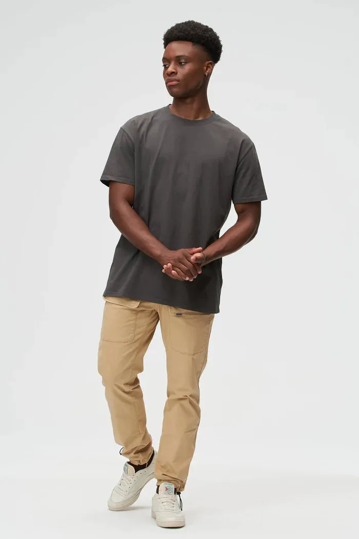 KUWALLA ORGANIC VINTAGE TEE CHARCOAL
