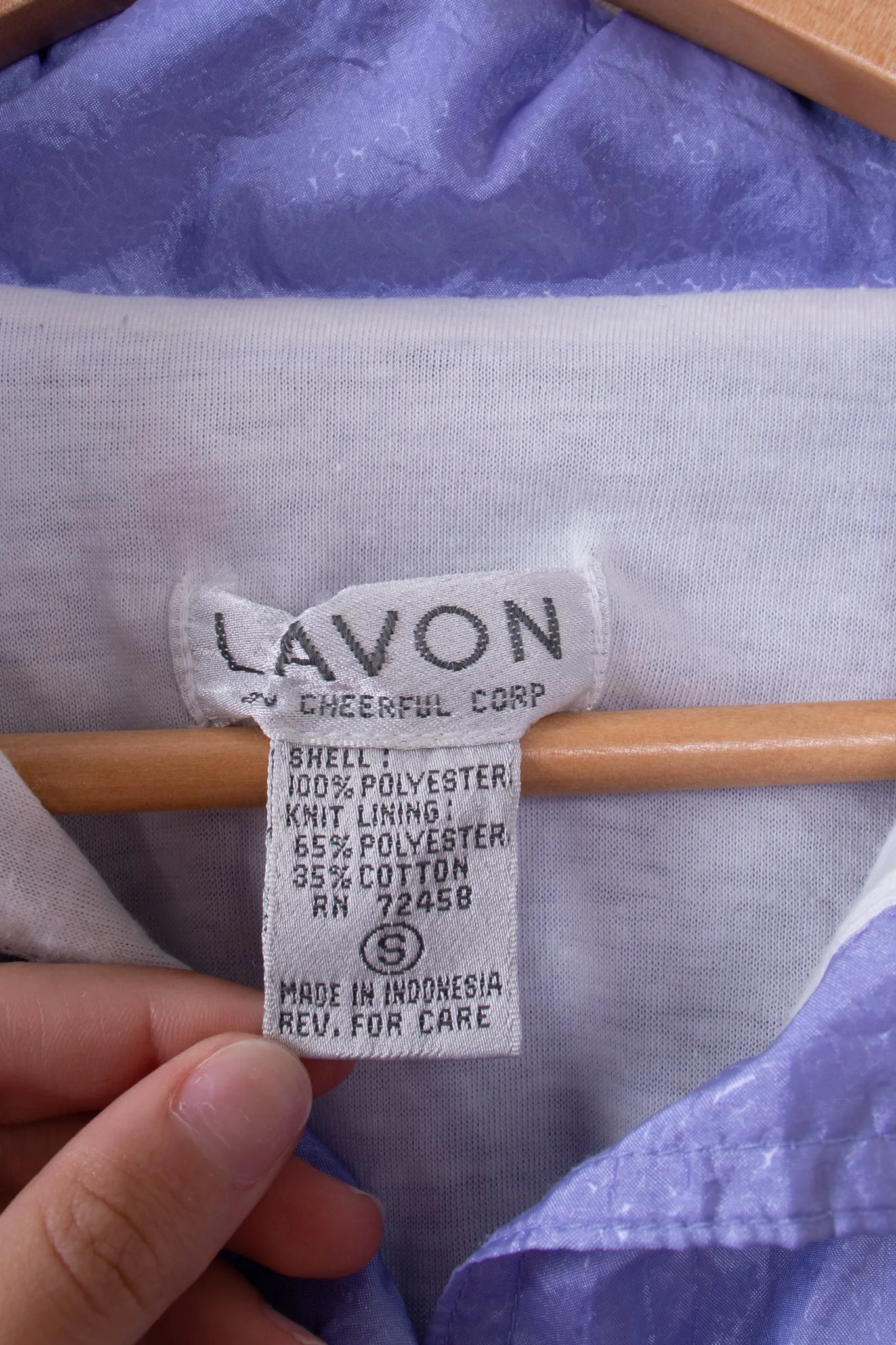 Lavon Lilac Purple Sheen Windbreaker