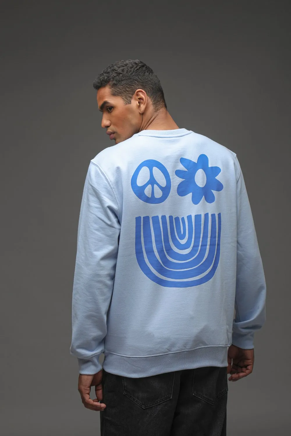 Light Blue Good Vibes Sweatshirt