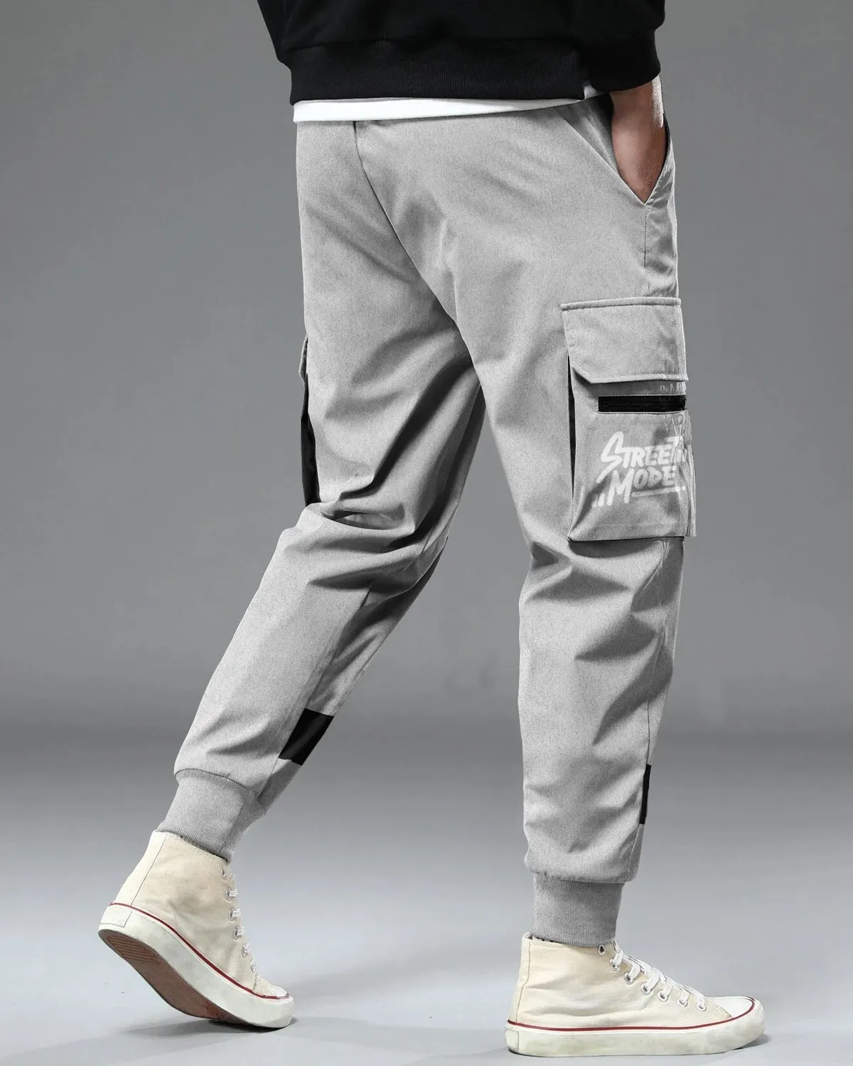 Light Grey Cargo Pant For Men