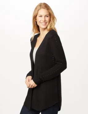 Long Sleeve Ottoman with Pointelle Sleeve and Back